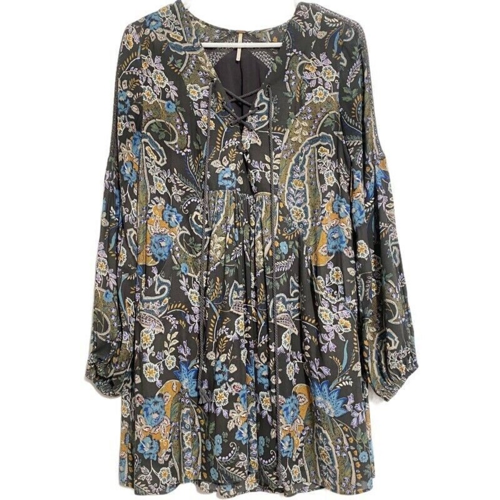 Boho free people long sleeve dress